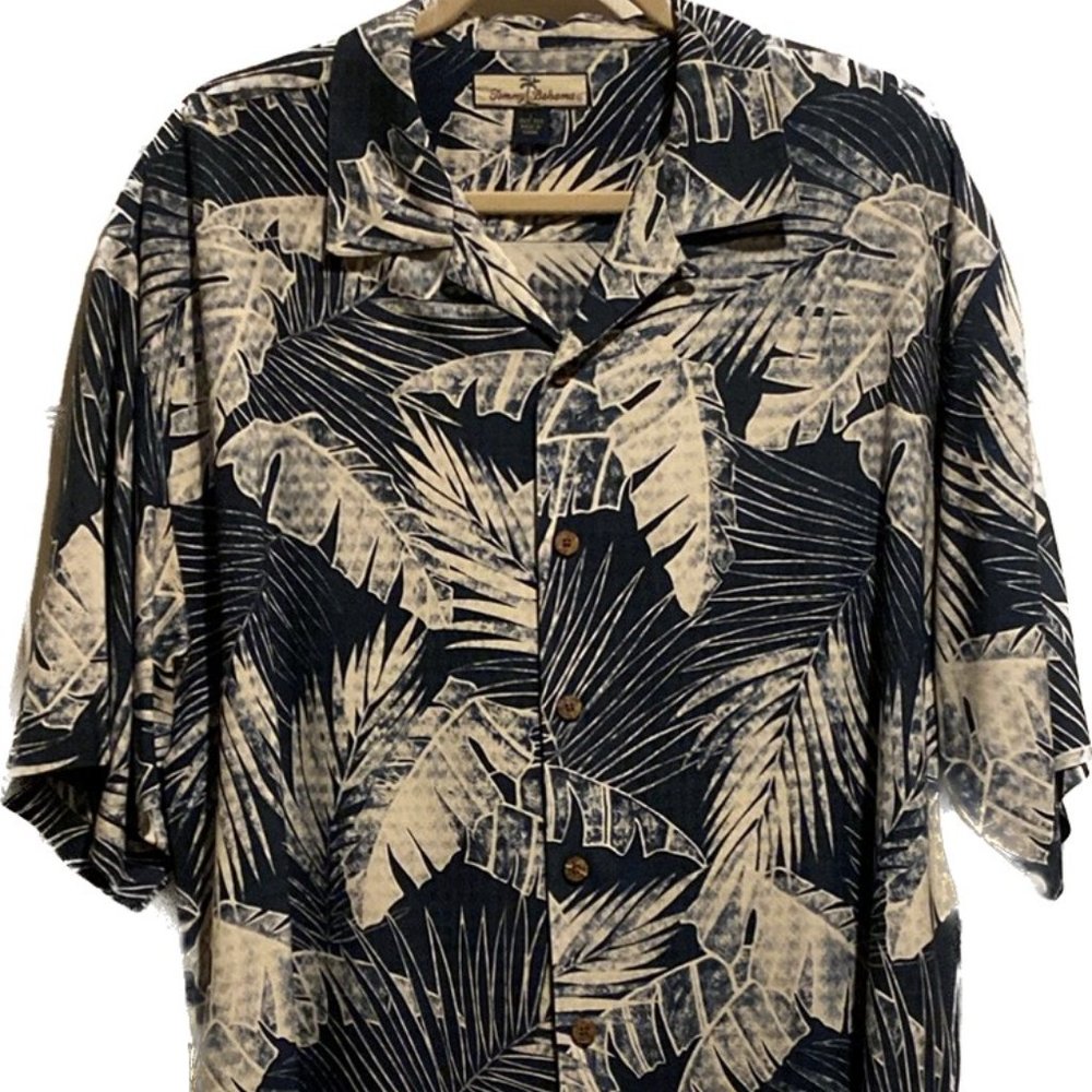 TOMMY BAHAMA SILK MENS SHIRT